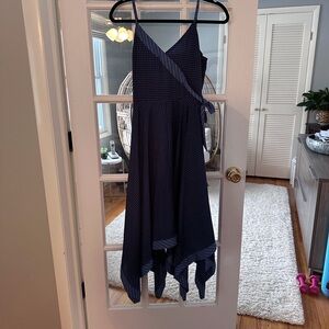 Banana Republic Navy Asymmetrical Dress